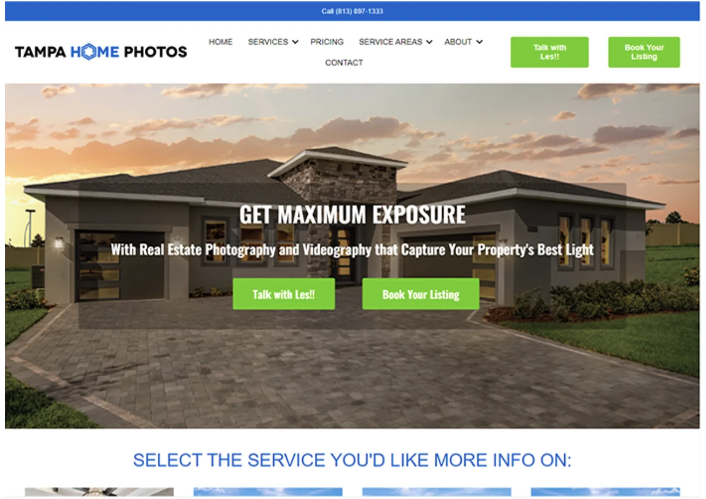 Old WordPress site before redesign