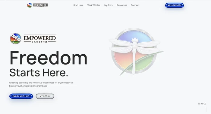 Empowered 2 Live Free website