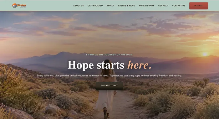 The Priceless Journey nonprofit website